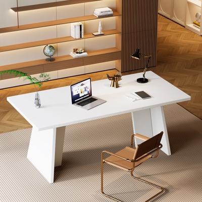 BLUEBELL "63"" Modern White Executive Desk Computer Office Conference Table"