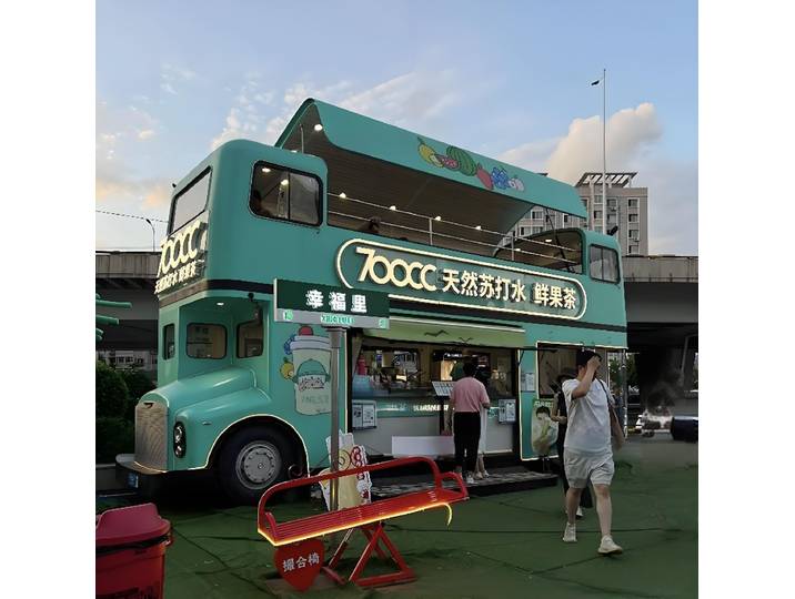 Remorque alimentaire mobile, camion de restauration commercial, chariot de restauration rapide portable, kiosque extérieur, remorque de vente de rue