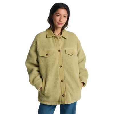Blusenjacke BILLABONG "Coastal Waves", Damen, Gr. L, beige (cactus grün), Obermaterial: 100% Polyester., Jacken Blusenjacke