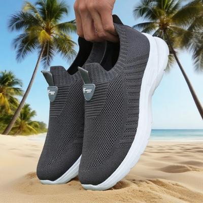 Outdoor Breathable Athletic Gym Running Shoes, Fashion Casual Sneakers, Lightweight Men Tennis Footwear gray 44