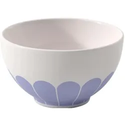 Villeroy & Boch Fleur Couleur Schale, 4 Stück, Material: Porzellan, Schüssel + Schale, Weiss, Violett, Mehrfarbig
