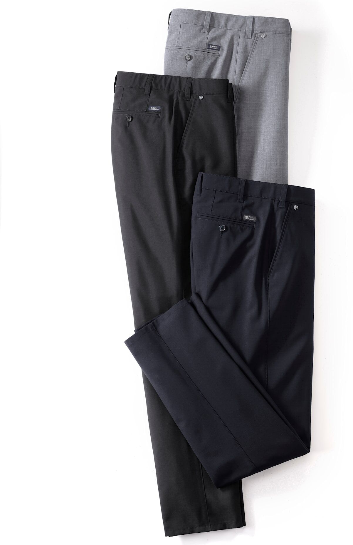 Webhose, Herren, Gr. 25, Unterbauchgrössen, schwarz, 75% Polyester, 25% Schurwolle, unifarben, lang, Hosen Webhose schwarz 25, Unterbauchgrössen
