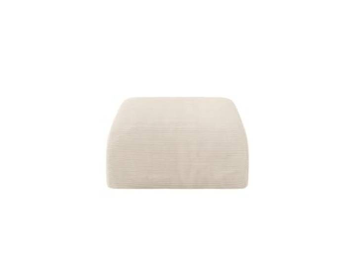 ALTDECOR Pouf Wohnzimmer Sitzhocker MIRA-PUF 91x89x40 Beige Sitzsack Cord Sitzpuff Pouf Hocker mit Füllung