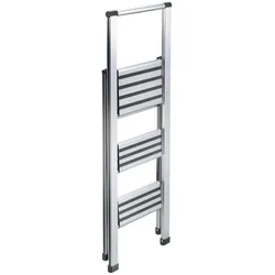 technocraft, Leiter + Gerüst, Alu-Klappleiter SLIMSTER, 3 Stufen (Trittleiter, 99 cm)