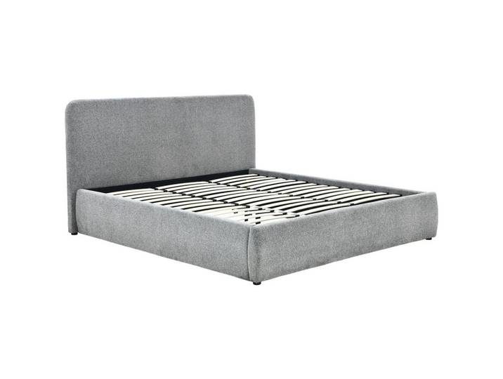 Polsterbett Kora Grau B: 204 cm