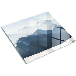 GLASPLATTE 60x52 cm Bergspitze