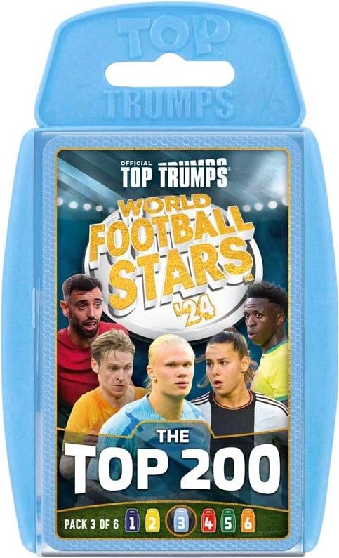 Winning Moves Kaartspel Wereldvoetbalsterren Top 200 Pak met 3 sets