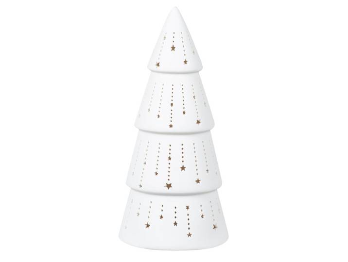 Tannenbaum aus weißem Porzellan