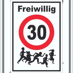 HB-Druck Freiwillig 30 Aufkleber  Spielende Kinder A2 (420x594mm)