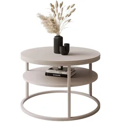 COUCHTISCH CIRI SLIM MATT mit Regal KASCHMIR