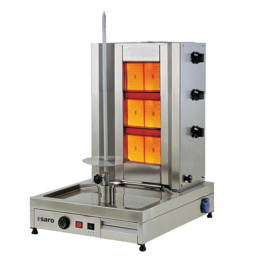 Saro Tilla 3 gasgrill voor döner kebab en gyros