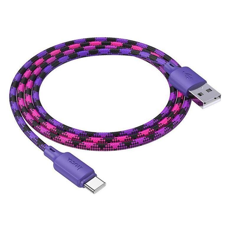 Hoco Cable Cable USB A to USB C 3A 1 m X116 gradient purple (1 m) (64648717)