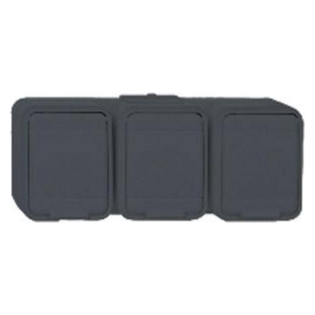 Schneider Electric Steckdose 3-fach 16A waagerecht AquaTop 455809 (455809)