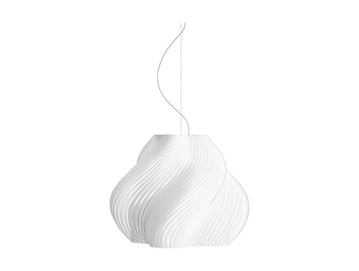 Crème Atelier Soft Serve Pendelleuchte White-chrome, Mega, 60 cm