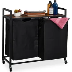 Relaxdays, Wäschekorb, Wäschekorbregal (49 l)