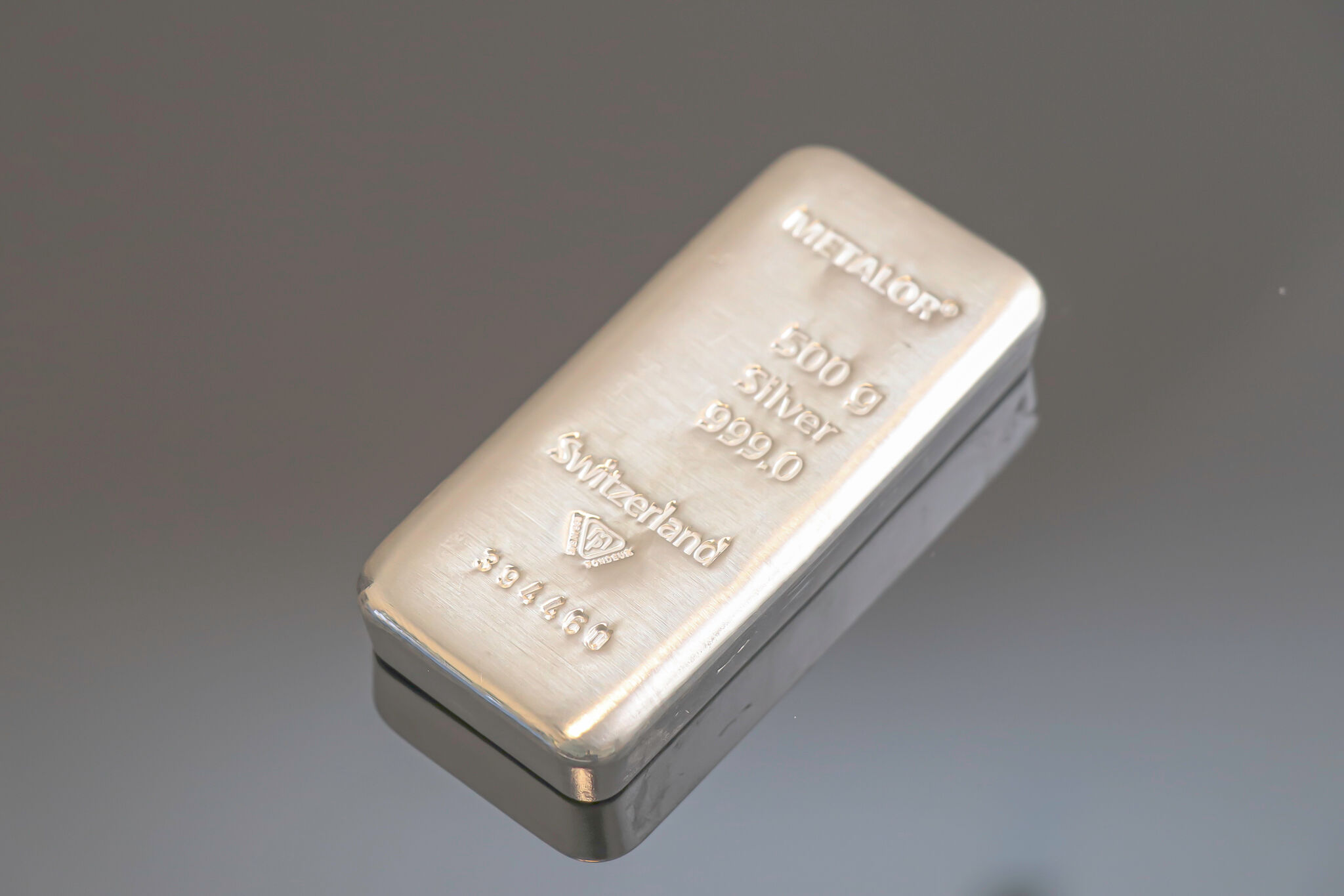 Metalor sølvbarre 500g
