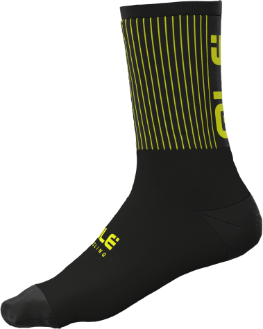 ALE' Calzini invernali  18 cm PRIMALOFT FENCE nero giallo fluo 2023