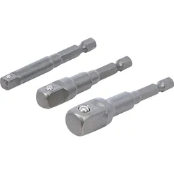 BGS Adapter-Satz für Bohrmaschinen | Außensechskant Antrieb 6,3 mm (1/4"") | Abtr...