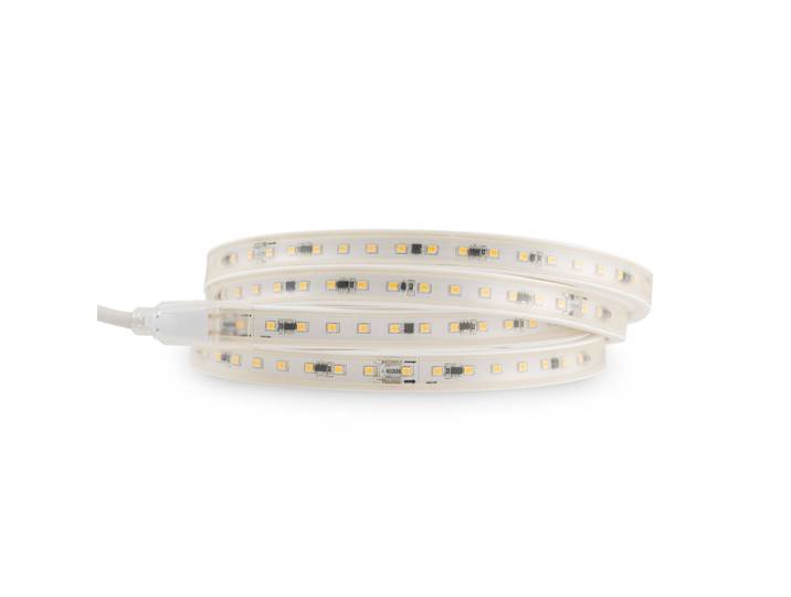 SLC LED strip 230V, 10M, 3000K set SLC, dimbaar, wit / opaal, Kunststof