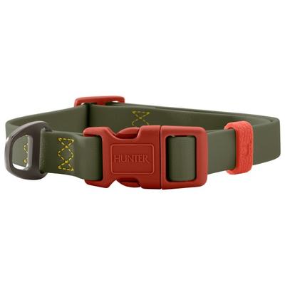 Hunter - Halsung Havanna - Hundehalsband Gr XL - 45-65 cm grün/orange