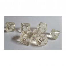 Dice4friends Würfelset Transparent - Crystal (7) 284767