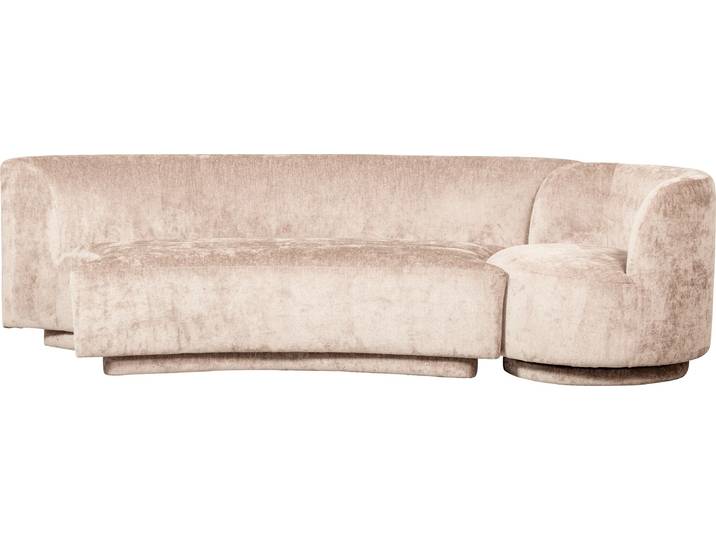 2-Sitzer WOOOD Popular Chenille-Bezug organische Form H 72 x B 215 x T 97 cm , beige (natur), B:215cm H:72cm T:97cm, Sofas, 2-Sitzer, Tragkraft 200 kg, Maximale Verschleissfestigkeit, pfleigleicht