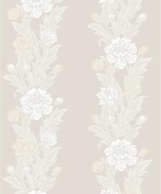 Seabrook Designs Blooming Stripe Nonwoven Unpasted Wallpaper