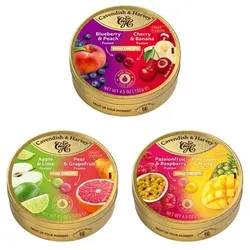 CAVENDISH & HARVEY® Bonbons in der Dose fruchtig gefüllt 3 Sorten, 6 Dosen Inhalt 6x 130g
