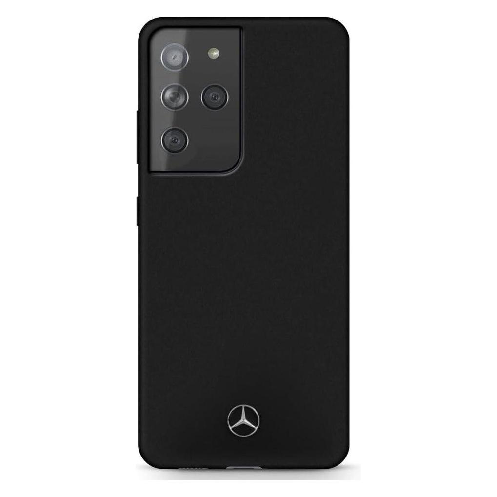 Mercedes MEHCS21LSILBK S21 Ultra G998 black / black solid silicone line (Samsung Galaxy S21 Ultra) (MEHCS21LSILBK)