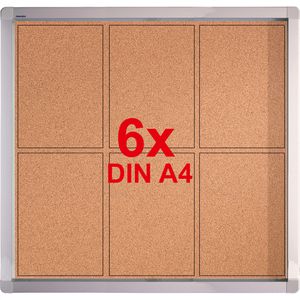 Franken Schaukasten SK6KE, ECO Outdoor, außen, 6 x A4, Korkrückwand, abschließbar