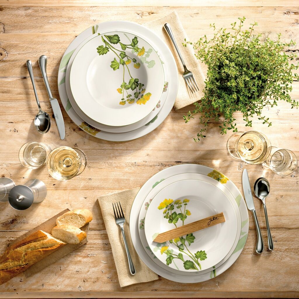 Tafelgabel VILLEROY & BOCH "Tafelgabel Udine 209 mm 6er Set silber", silber, B:5mm, Essgabeln, Tafelgabel, Spülmaschinenfest