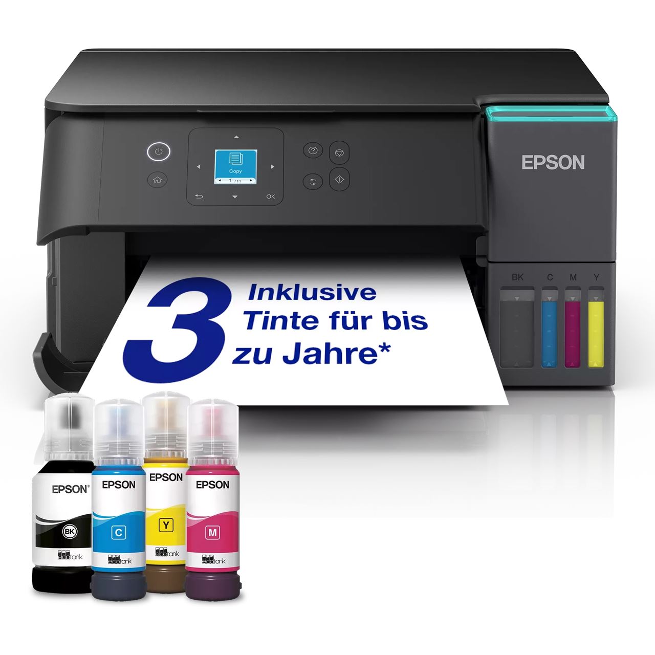 Epson EcoTank ET-2955 (schwarz, USB, WLAN, Scan, Kopie, Duplex (Druck))