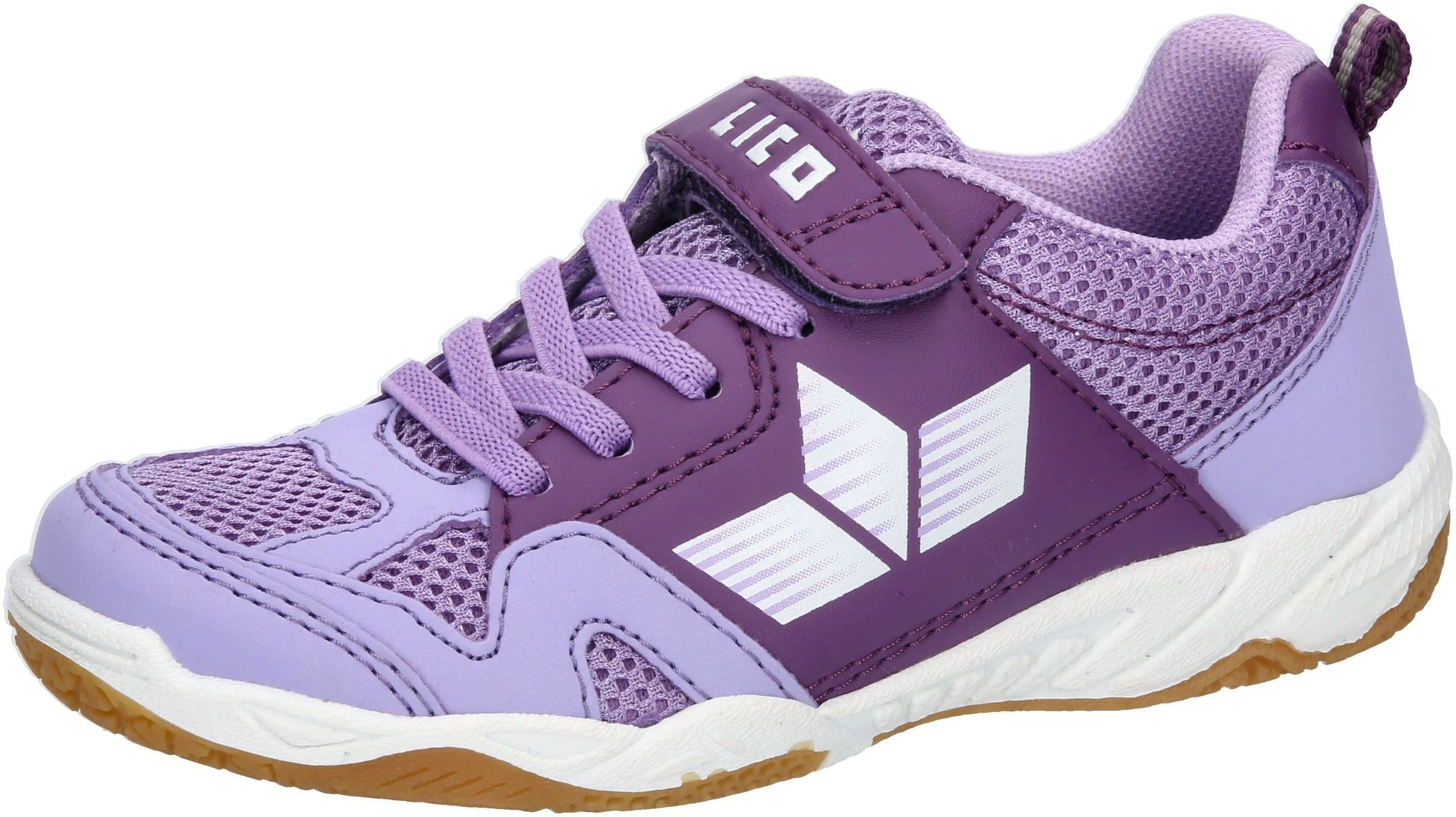 Hallenschuh LICO "Sportschuh Sport VS", Jungen, Gr. 29, Textil, lila, Synthetik, Schuhe Hallenschuh