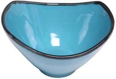 Novica Handmade Blue Wave Ceramic bowl (Indonesia)