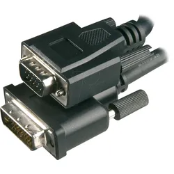 AK DVI 120-2 - Monitorkabel, DVI 12+5 Stecker auf VGA Stecker, 2 m