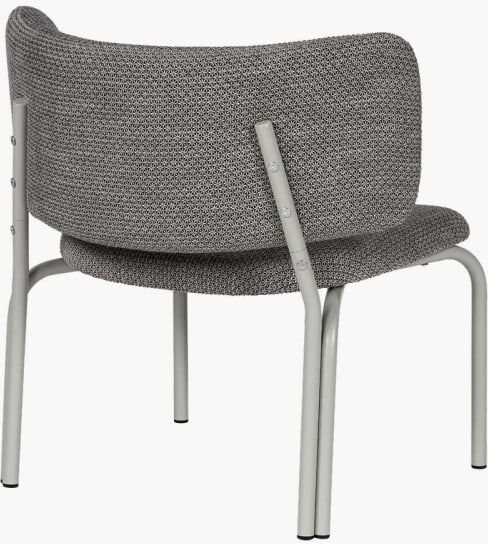 Noo.ma kei lounge chair - fauteuil lounge mélange noir et gris. Noir 66x74x65cm