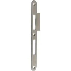 BKS, Türgriff + Türgarnitur, Lappenschliessblech B9000 für Hauptschlösser, links, 36 x 235 mm, Edelstahl (Türschildgarnitur)