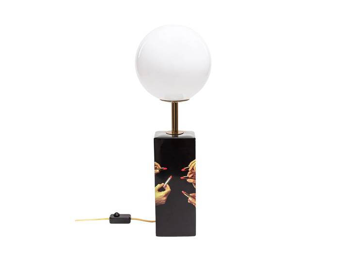 Grosse Design Deckelvase „Toiletpaper Lipstick“ Multicolor Seletti