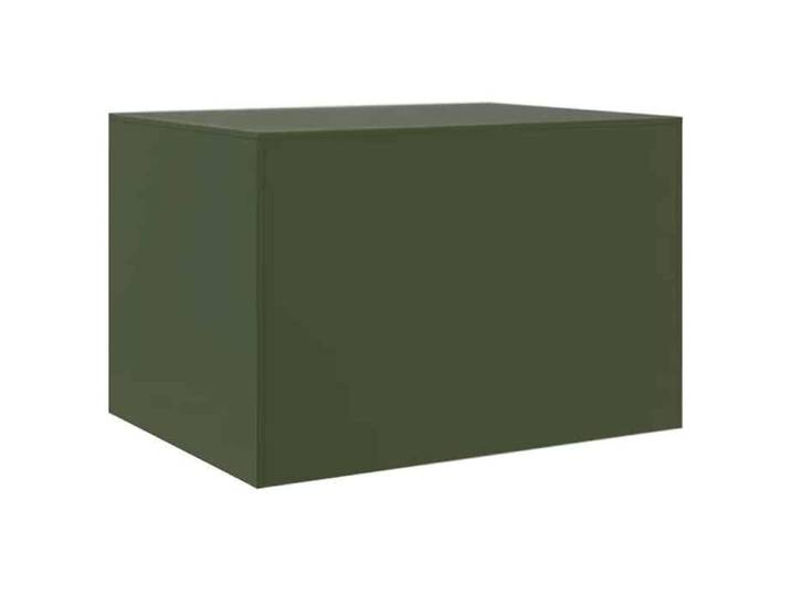 （LE SOLDE)Table basse/Table à café - PARAJ - Pour maison - vert olive 67x50x44cm acier_798189