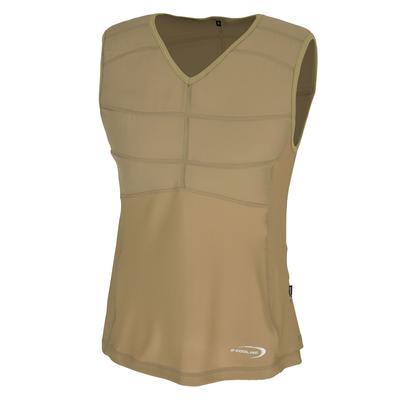 E.COOLINE Powercool SX3 Kühlshirt ärmellos Gr. XS sand - sekundenschnelle Aktivierung mit Wasser - stundenlange,trockene Kühlung für heiße Arbeitstage