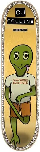 Toy Machine CJ Collins Pro Skateboard Deck (Insecurity)  - Yellow;Green;White - Size: 7.75"
