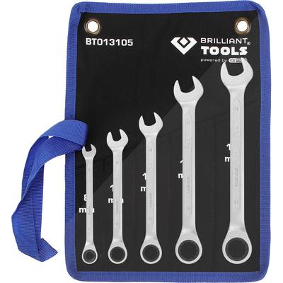 Brilliant Tools Ratschenringschlüssel-Satz, 5-tlg, 8 - 19 mm [Hersteller-Nr. BT013105]