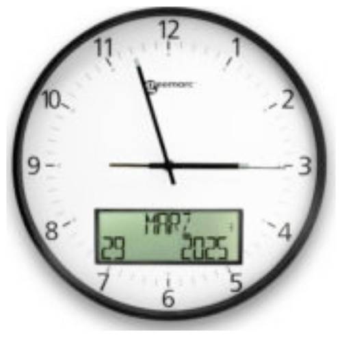 Geemarc VISO60_WH_VDE Funk Wanduhr 350mm