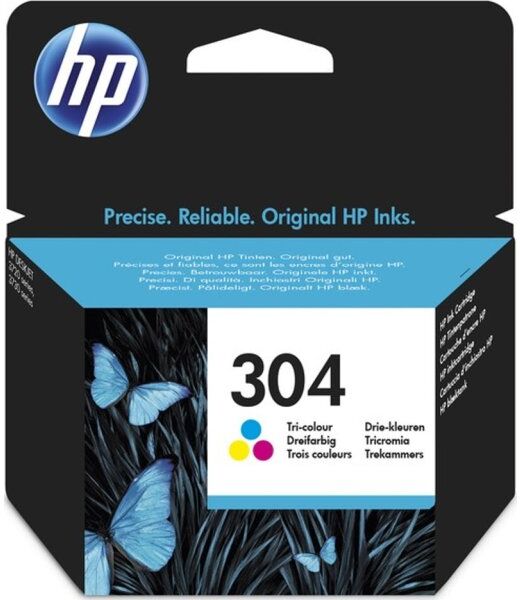 HP Nr. 304 Blækpatron Blister, Farve, 100s