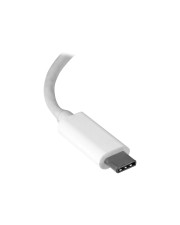 StarTech.com USB-C auf Gigabit Netzwerkadapter USB 3.1 Gen 1 5 Gbit/s Weiß Type-C Ethernet Adapter mit Nativer Unterstützung (US1GC30W)
