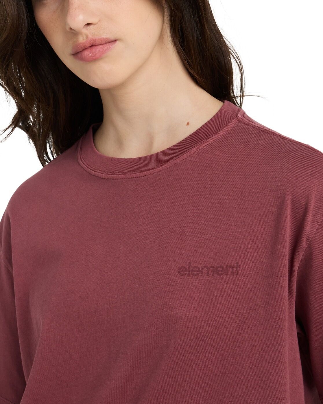 T-Shirt ELEMENT "Lowcase", Damen, Gr. XS, rot (nocturne), Obermaterial: 100% Baumwolle., Shirts T-Shirt nocturne XS