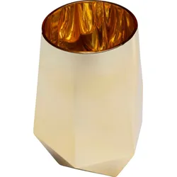 4er-Set KARE DESIGN Wasserglas Diamond 510 ml Glas Gold