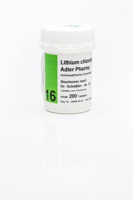 Adler Pharma Produktion und Vertrieb GmbH BIOCHEMIE Adler 16 Lithium chloratum D 12 Tabl. 200 St 00833438