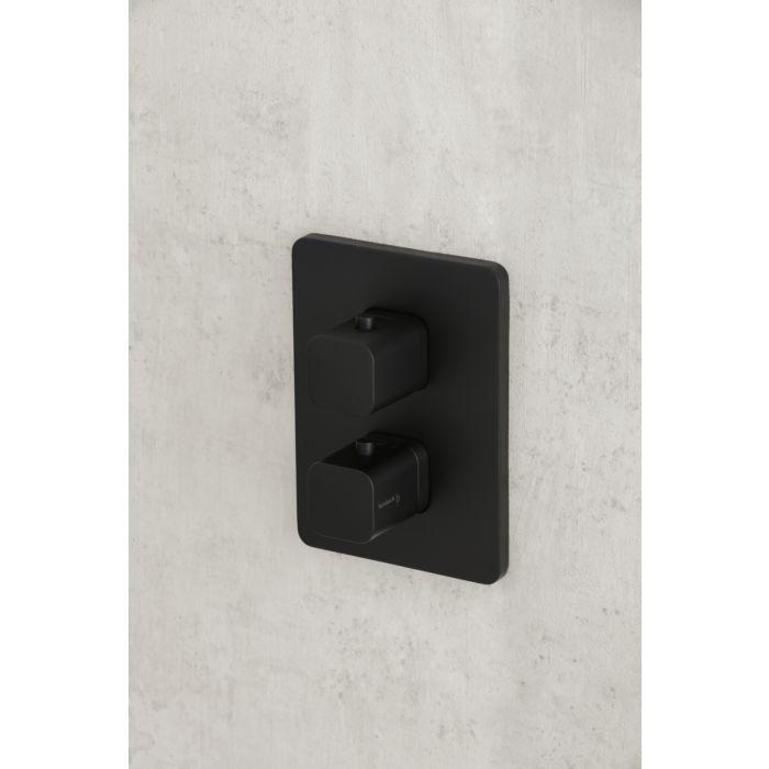 Herzbach Ceo Brausethermostat 36.500550.4.12 schwarz matt, 1 Verbraucher