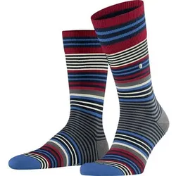 BURLINGTON Stripe Herren Socken, Größe 40 in Blau 6120